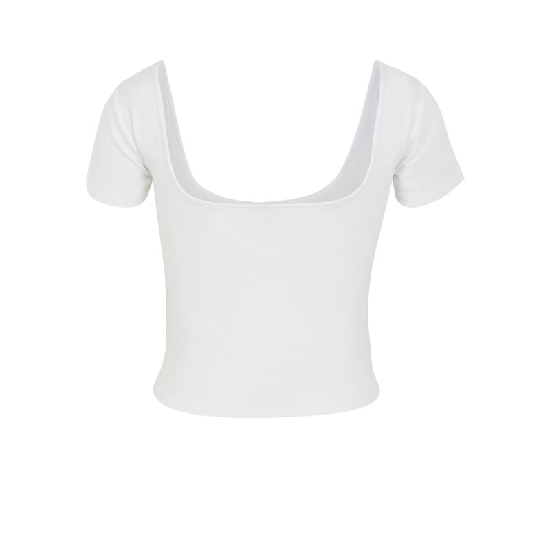Top col carré - blanc Top col carré - blanc;