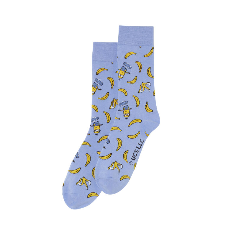 chaussettes Les Minions et bananes - bleu chaussettes Les Minions et bananes - bleu;