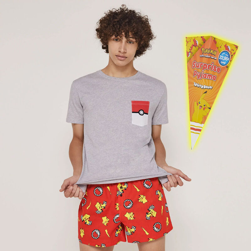 set pyjama top + caleçon licence Pokemon pockeraciz set pyjama top + caleçon licence Pokemon pockeraciz;