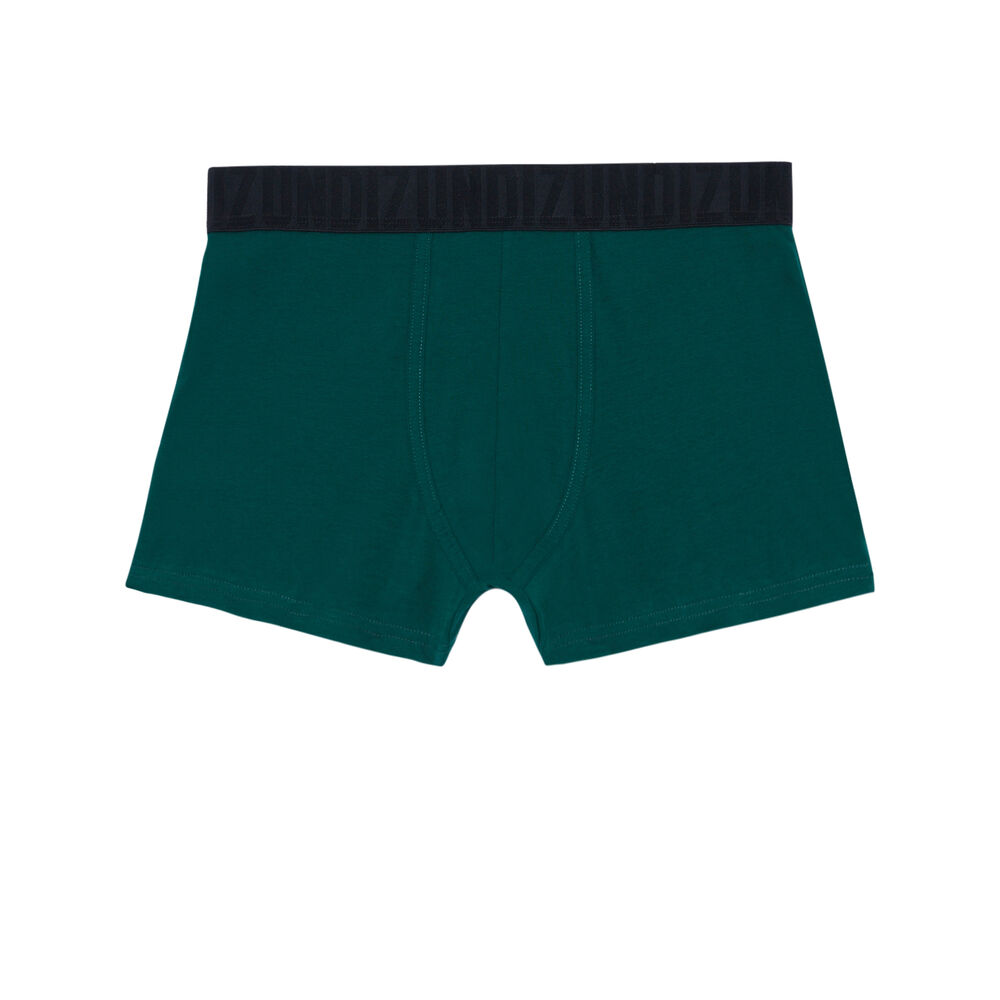 Boxer &agrave; message le meilleur est &agrave; l'int&eacute;rieur - vert vert.