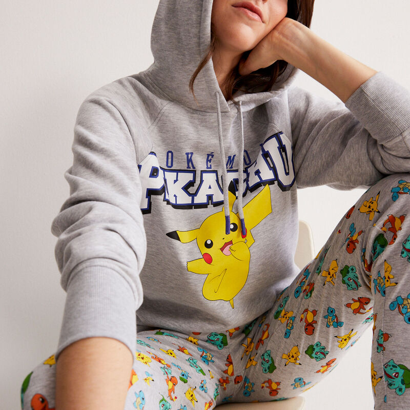 Sweat à capuche Pokemon - gris Sweat à capuche Pokemon - gris;