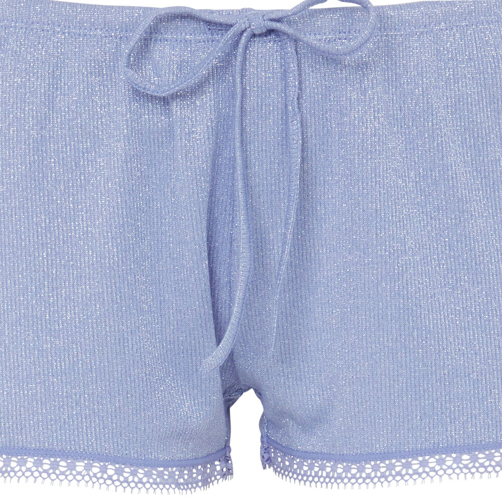 Short en jersey brillant luximiz - bleu bleu.