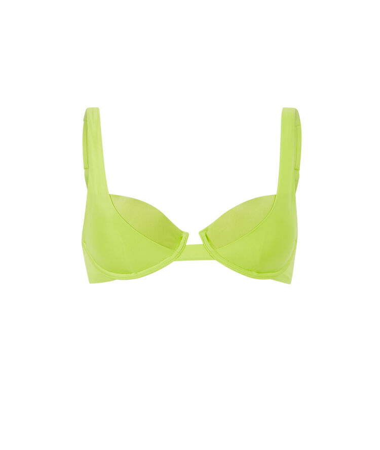 Haut de maillot de bain corbeille - vert vert.