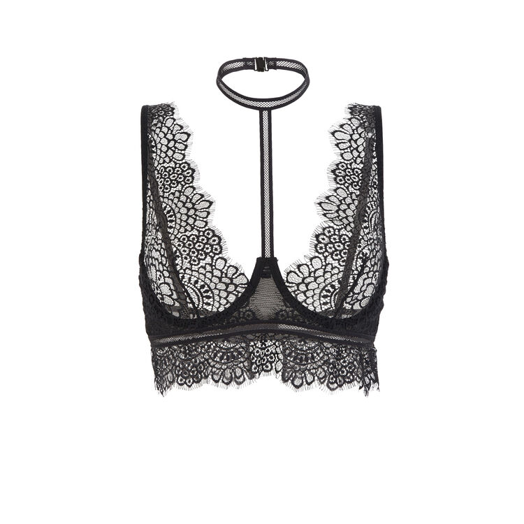 Soutien-gorge noir foulard corbeille meetiz Soutien-gorge noir foulard corbeille meetiz;