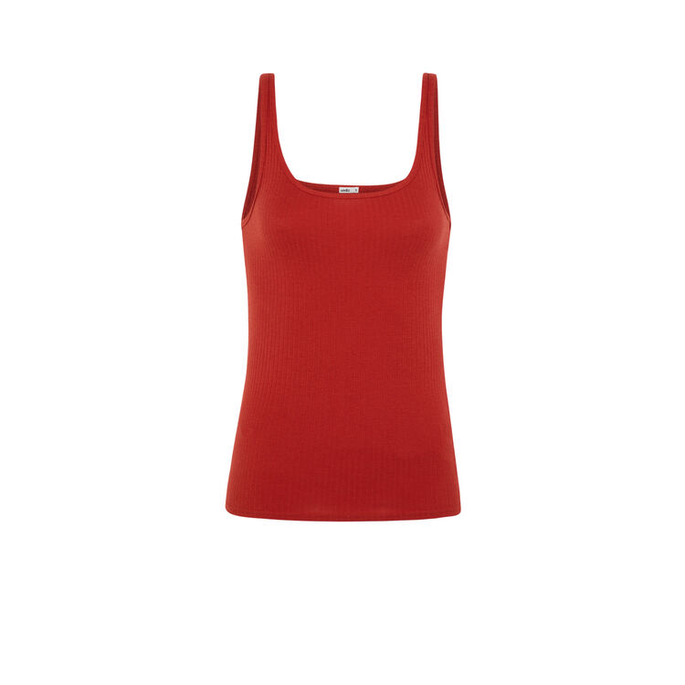 Débardeur rouge brique debidiz Débardeur rouge brique debidiz;