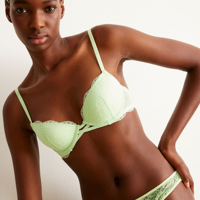 soutien-gorge push-up en dentelle - vert soutien-gorge push-up en dentelle - vert;