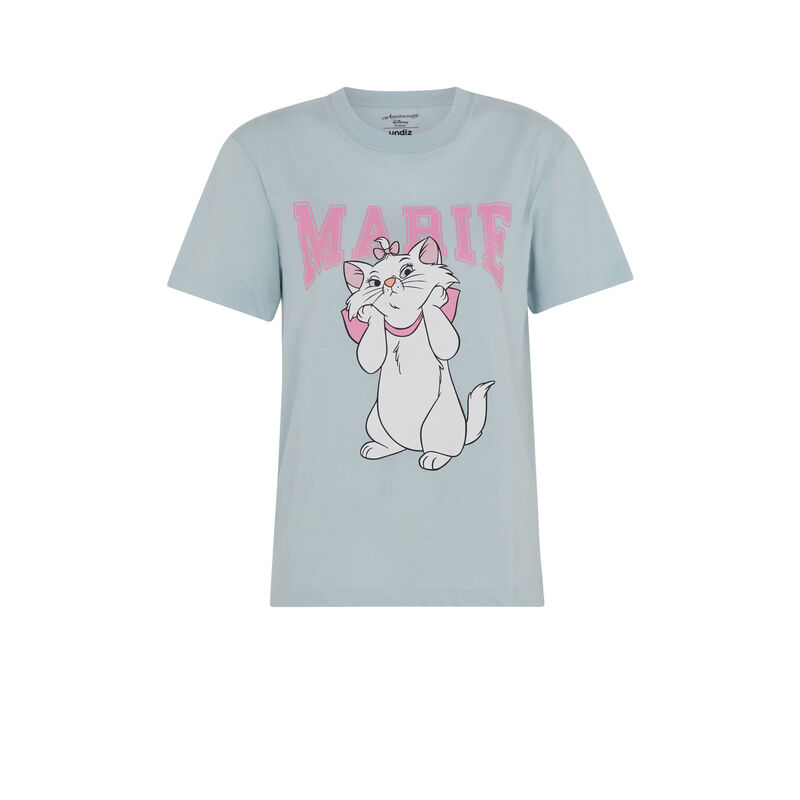 tee-shirt les aristochats - bleu ciel tee-shirt les aristochats - bleu ciel ;