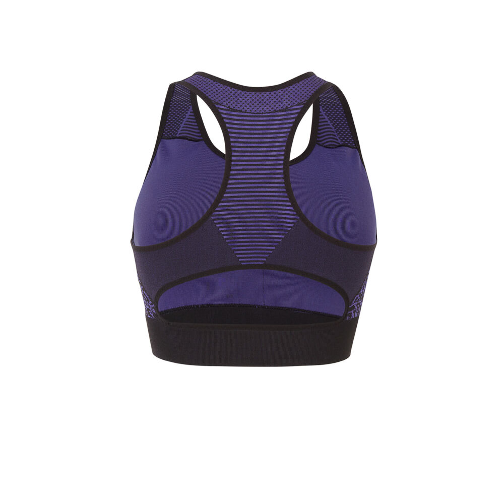 Brassière à imprimé léopard - violet violet.