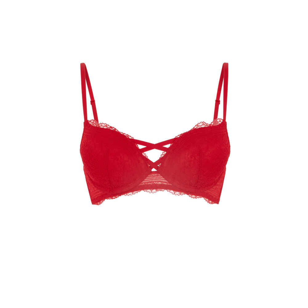 Soutien-gorge ultra push-up - rouge rouge.