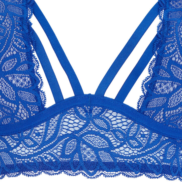 Soutien-gorge foulard corbeille bleu stripiniz niebieski.
