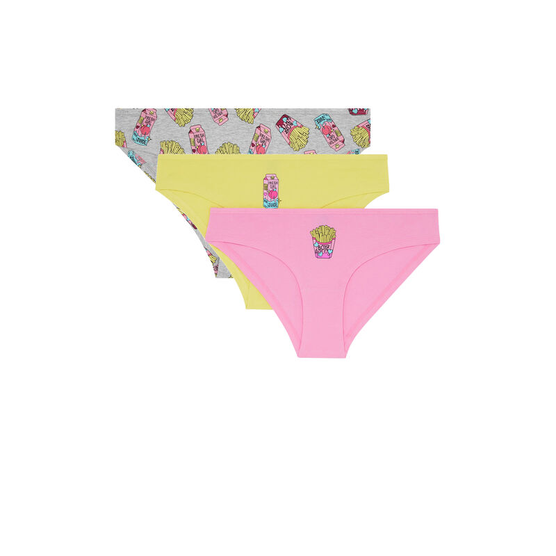 lot de culottes en coton - rose lot de culottes en coton - rose;