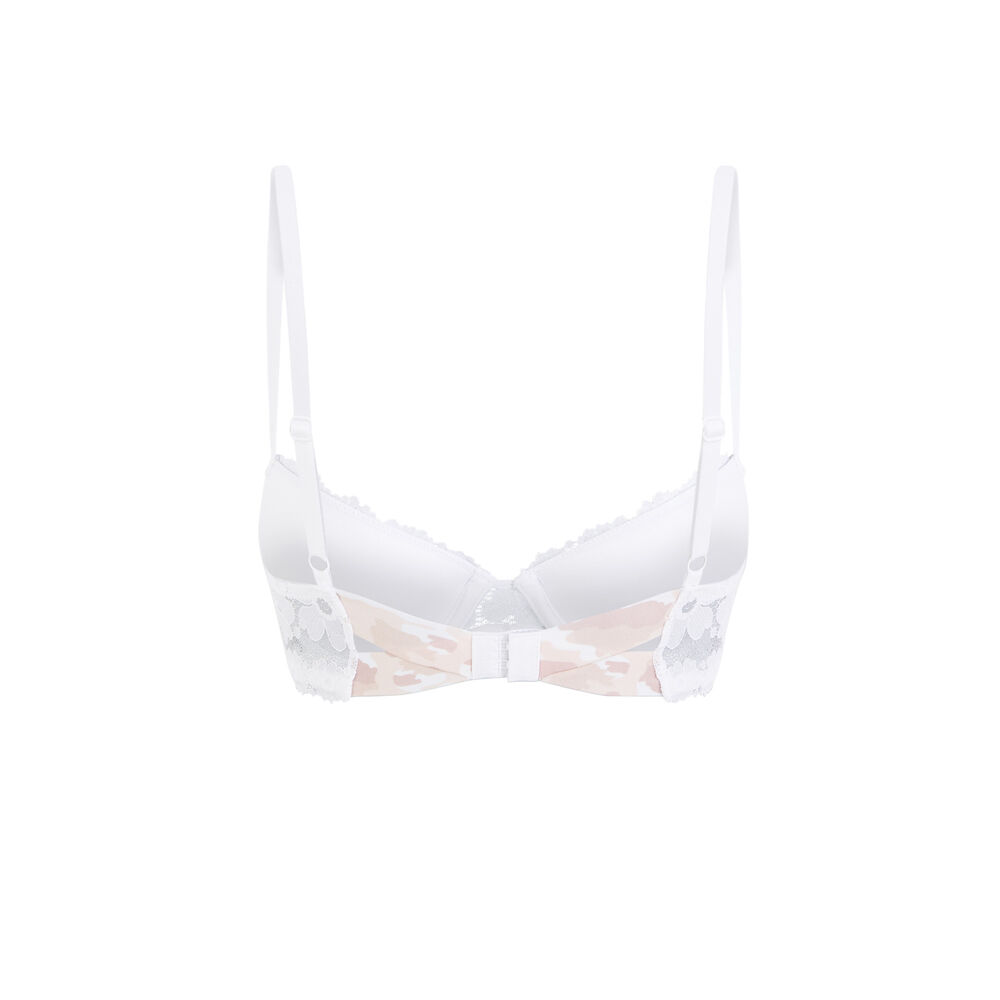 Soutien-gorge ampli dentelle detail camo coloramadiz blanc.