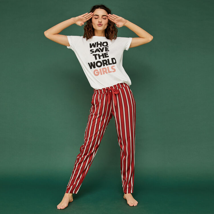 Pantalon rouge brique lalasiz red.