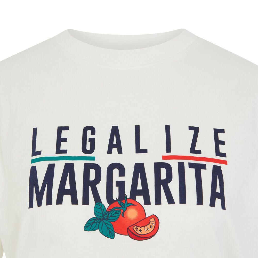 Top imprimé margarita - blanc blanc.