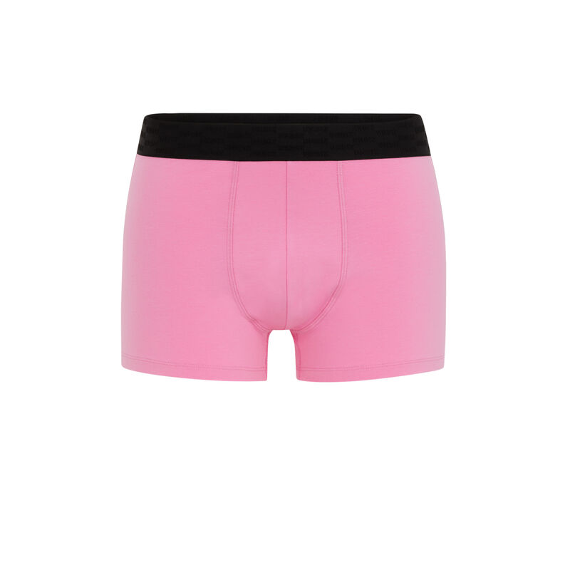 Boxer en coton à message - rose Boxer en coton à message - rose;