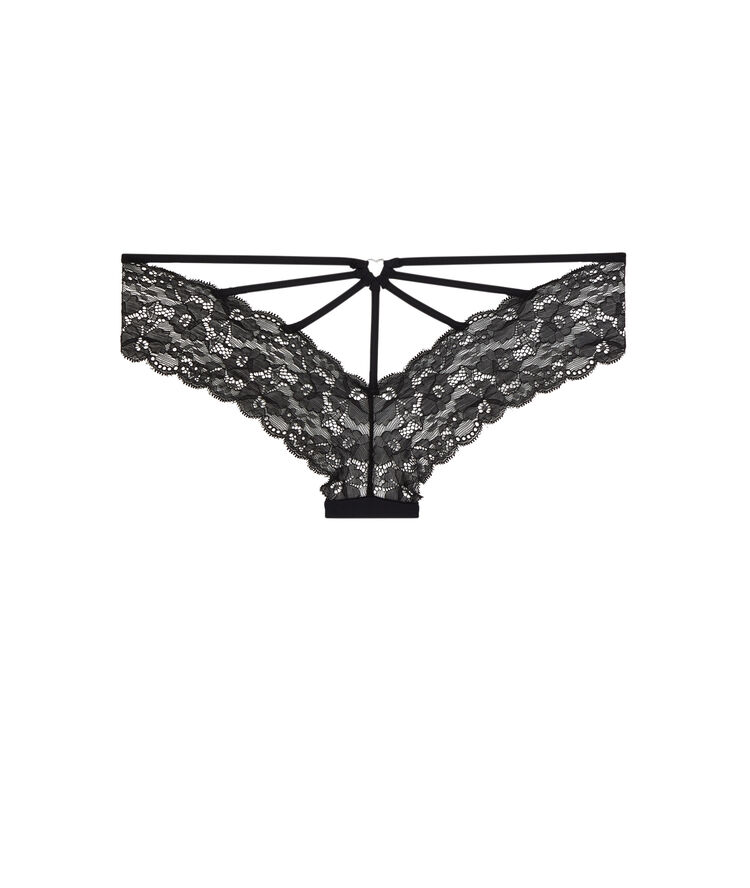 Shorty détail bijou rinaucoeuriz noir.