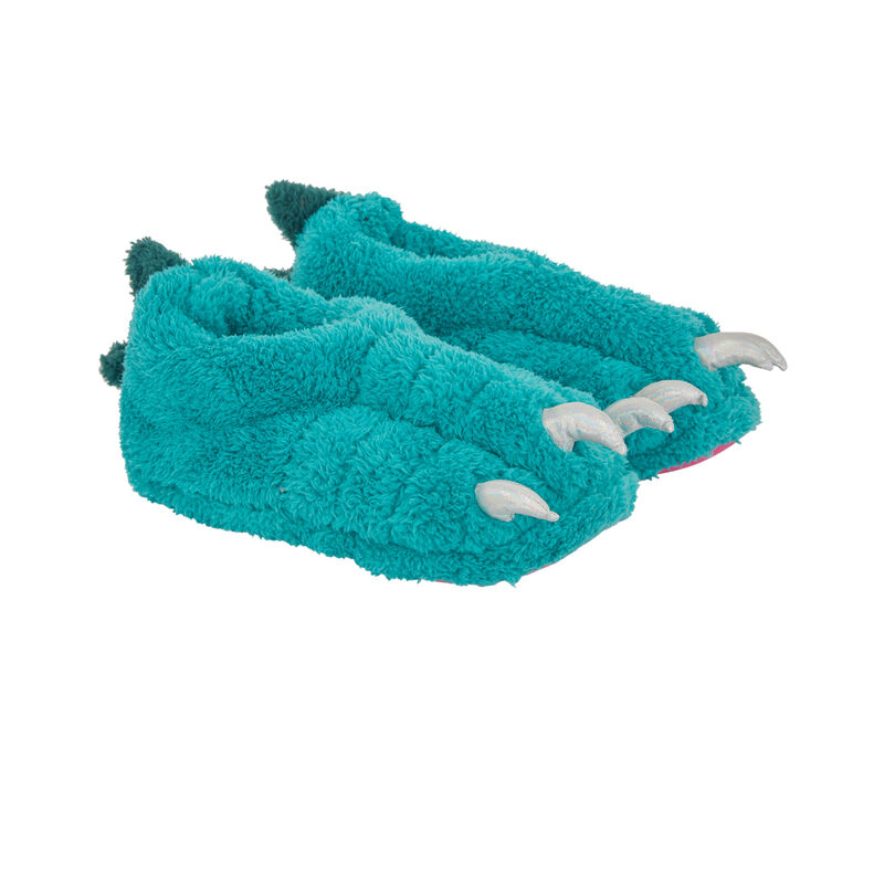 Chaussons polaires griffes brillantes griffiz bleu canard.
