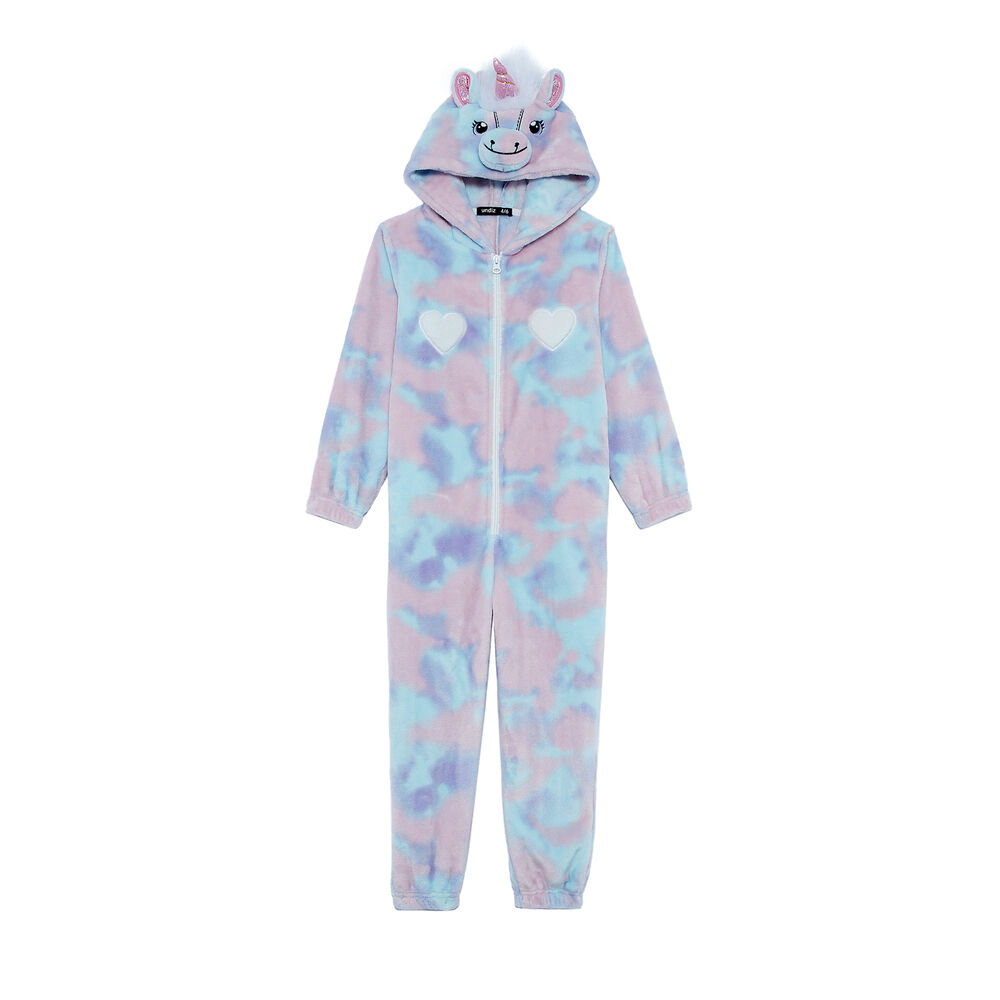 Combinaison kid licorne - violet violet.
