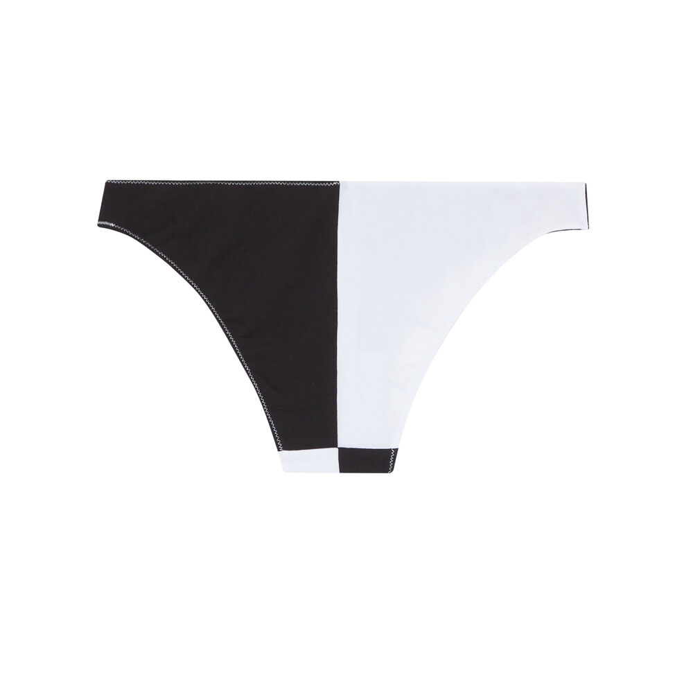 Culotte bicolore - noir noir.