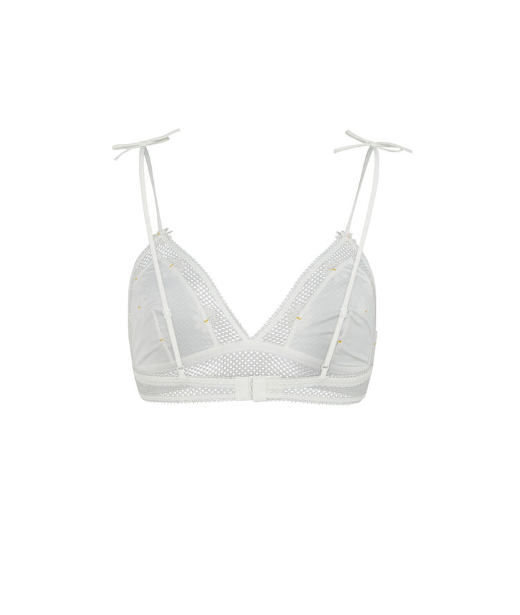 Soutien-gorge triangle sans armatures - blanc blanc.