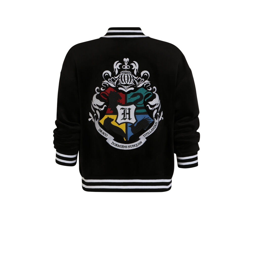 Veste à emblème harry potter - noir noir.
