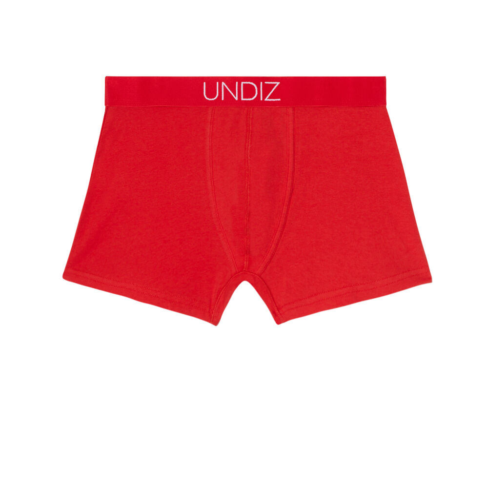 Boxer à imprimé ma meuf est une reine - rouge rouge.