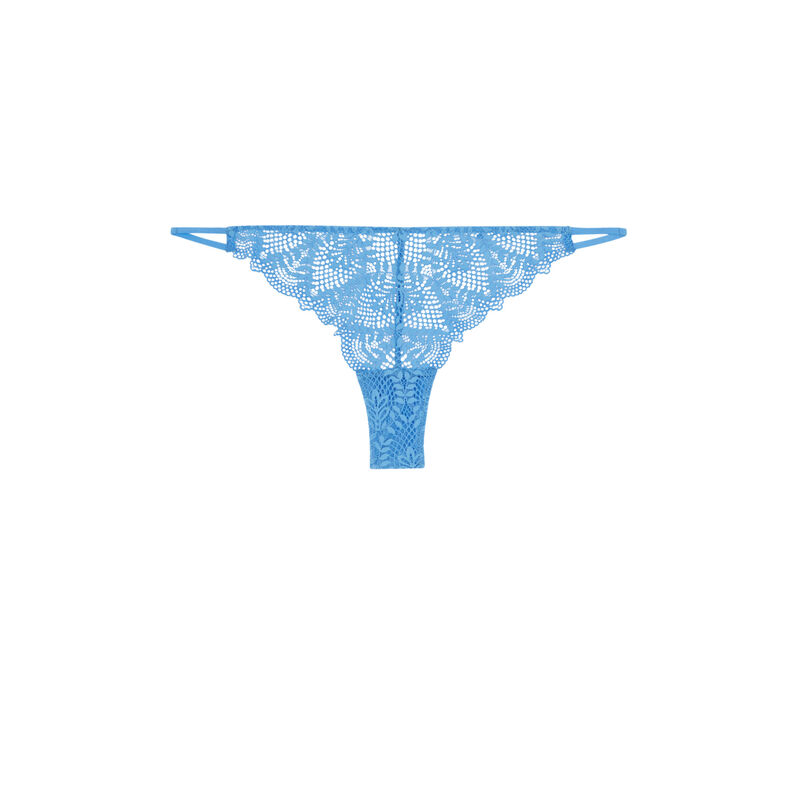 tanga en dentelle - bleu ciel tanga en dentelle - bleu ciel ;