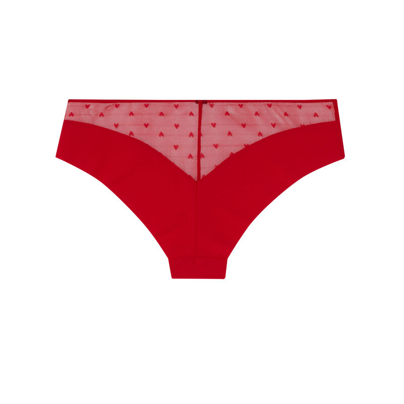 shorty à dentelle cœur - rouge shorty à dentelle cœur - rouge;