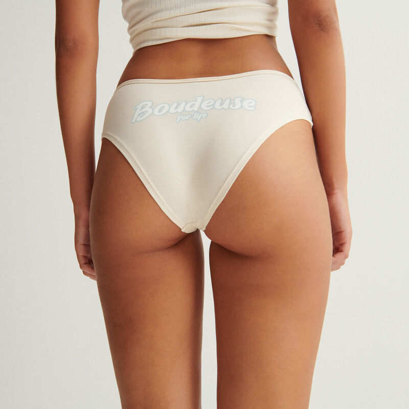 shorty "boudeuse for life" - blanc cassé shorty "boudeuse for life" - blanc cassé;