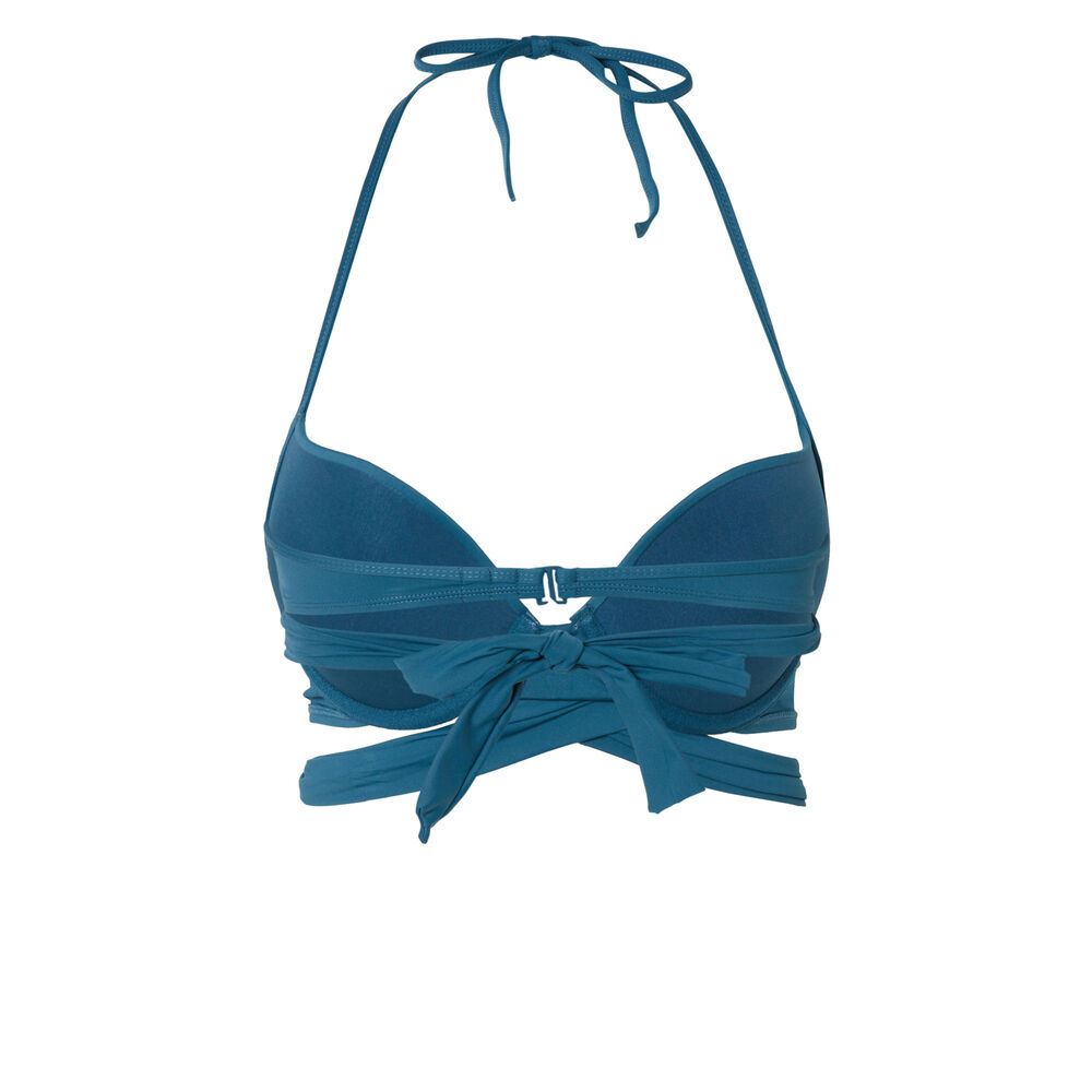 Haut de maillot de bain super push-up - bleu canard bleu canard.