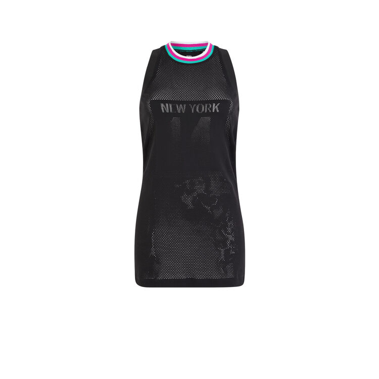 Top de sport sans manches polasportiz noir.