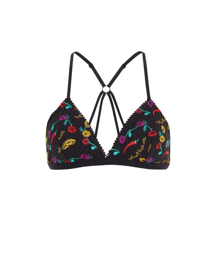 Soutien-gorge triangle noir pimentiz noir.