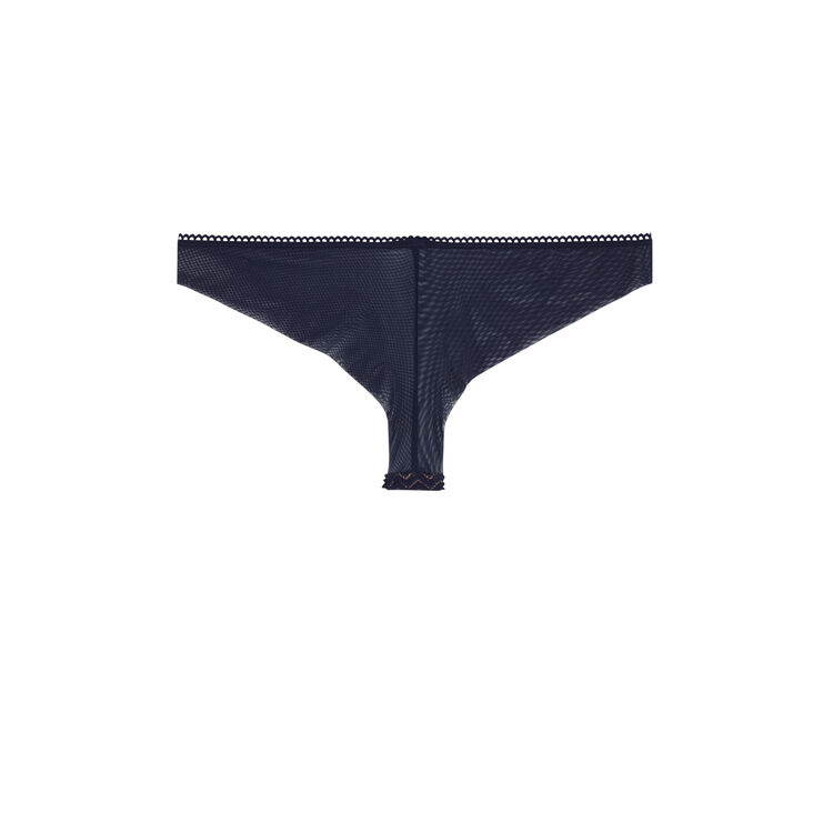 Tanga bleu marine lurexiz bleu.