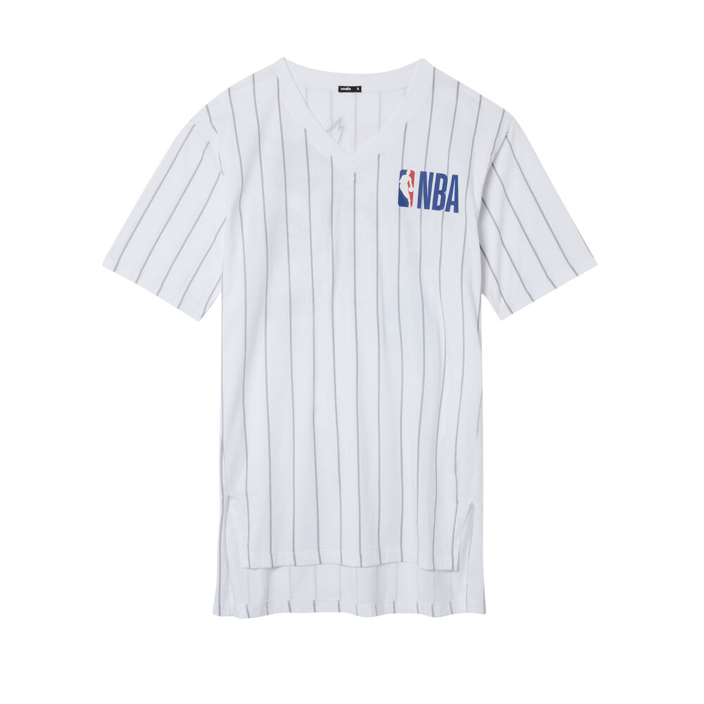 Tunique col v team nba - blanc blanc.