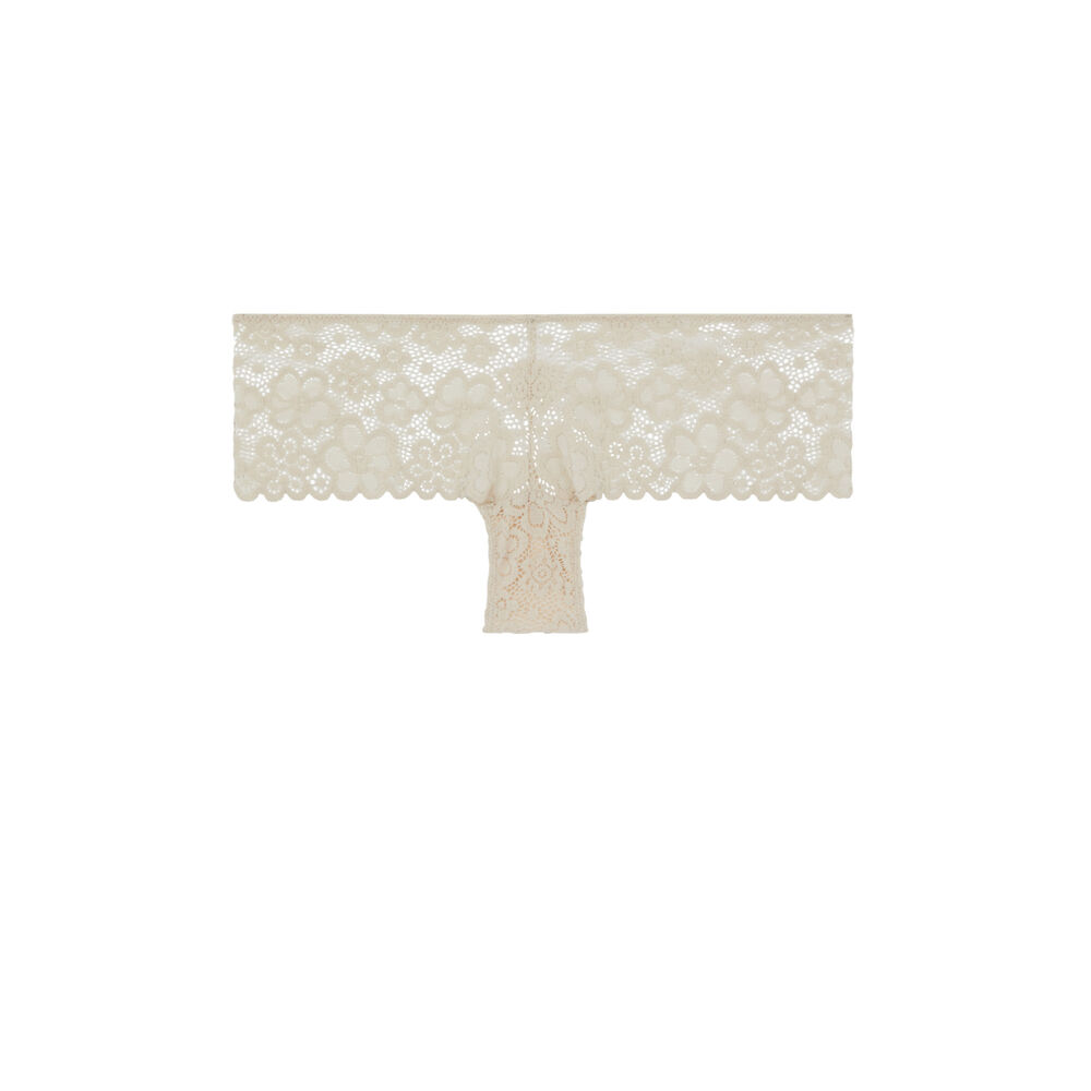 Shorty en dentelle - écru écru.