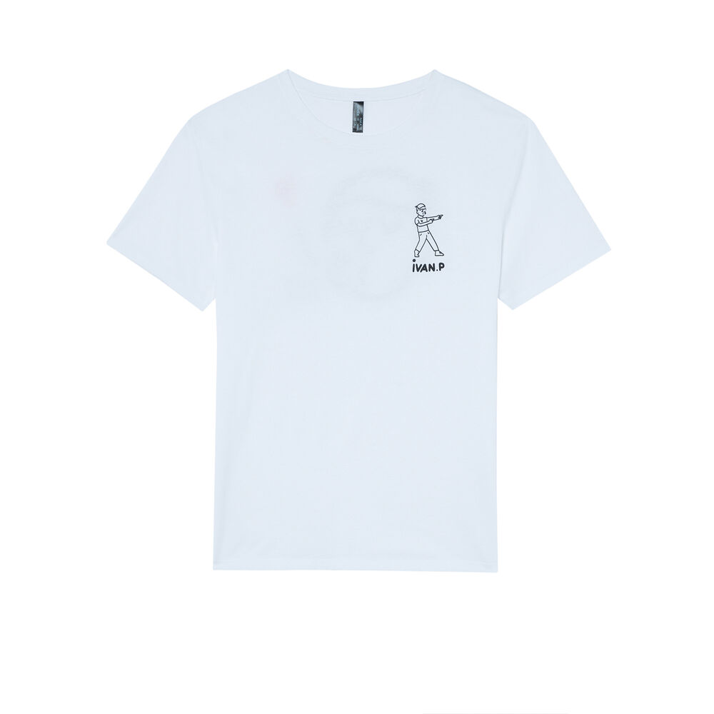 Tee shirt à motif ivan peev - blanc blanc.