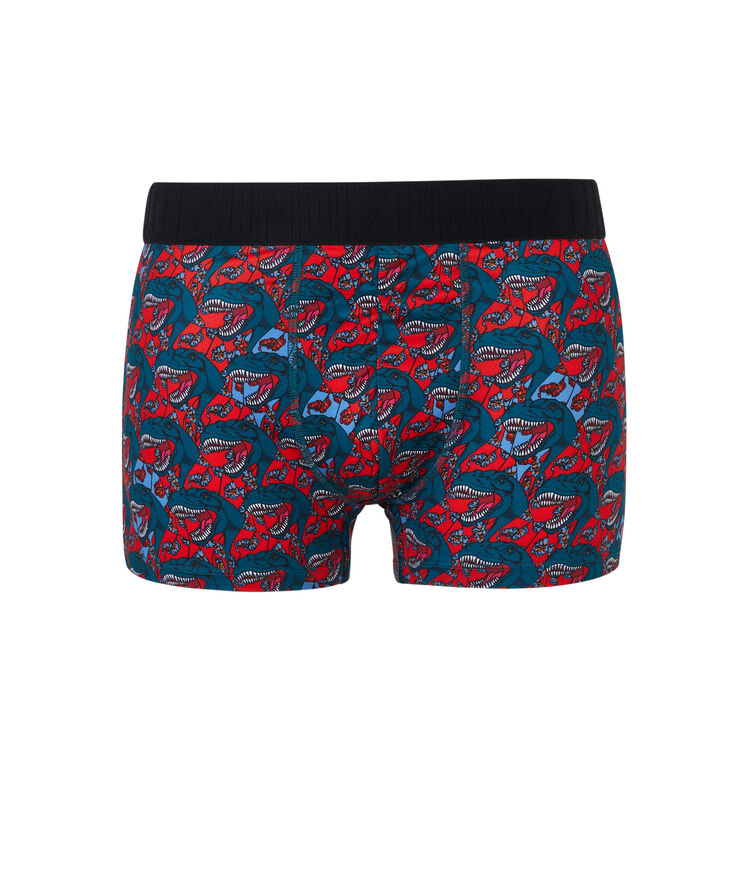 Boxer à imprimé dedeiz rouge.