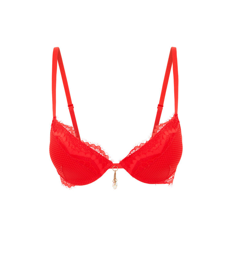 Soutien-gorge push-up behappiz rouge.