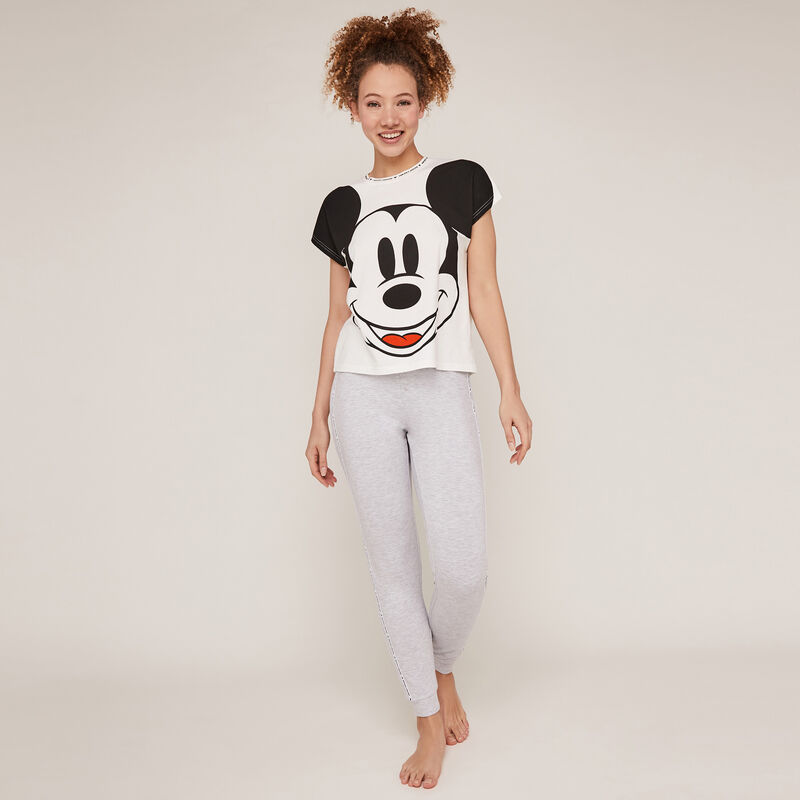 Pantalon imprimé mickey - gris Pantalon imprimé mickey - gris ;