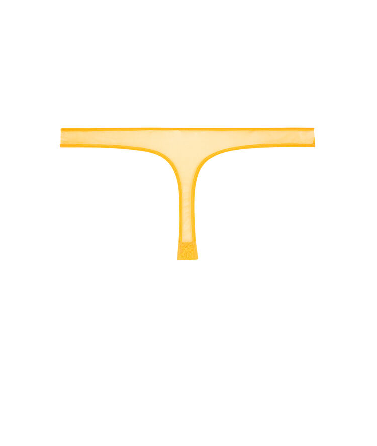 Tanga dentelle revoltiz safran.
