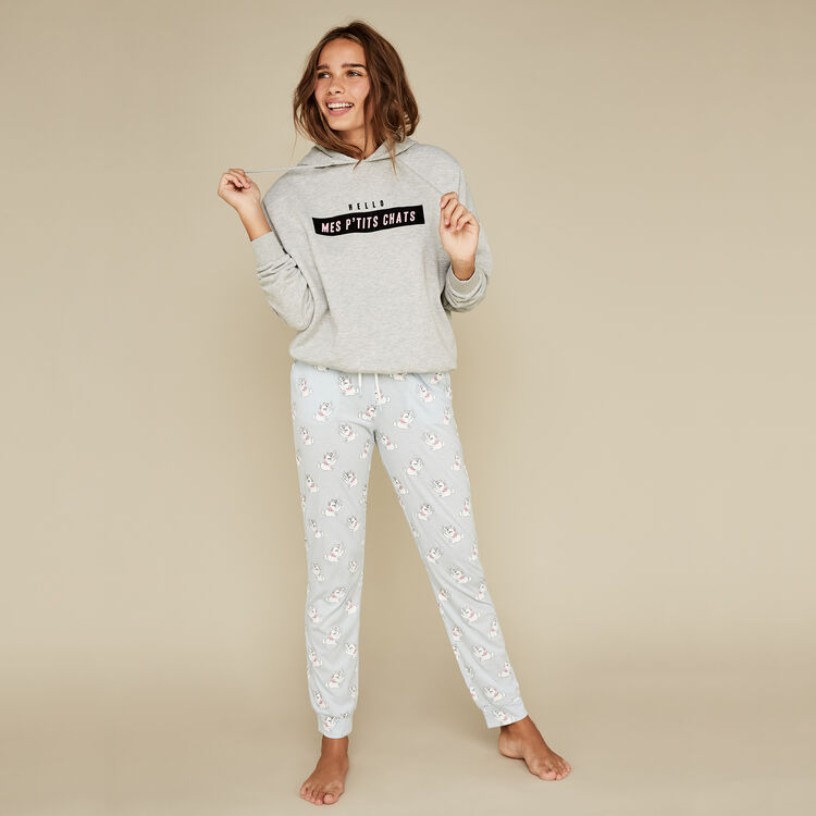 Sweat gris hellochatiz grey.