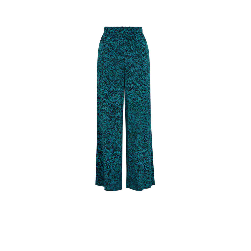 Pantalon imprimé animal - bleu bleu.