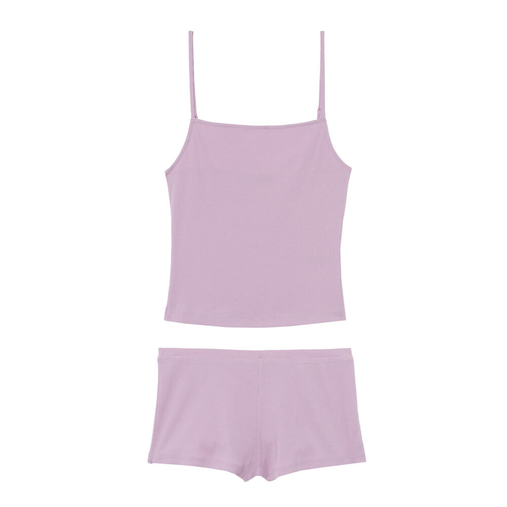 Set de pyjama uni - lilas violet.