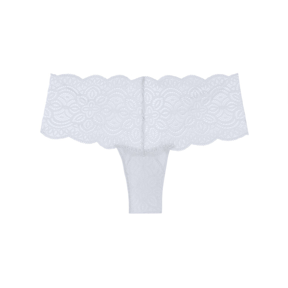 Shorty tout dentelle - blanc blanc.