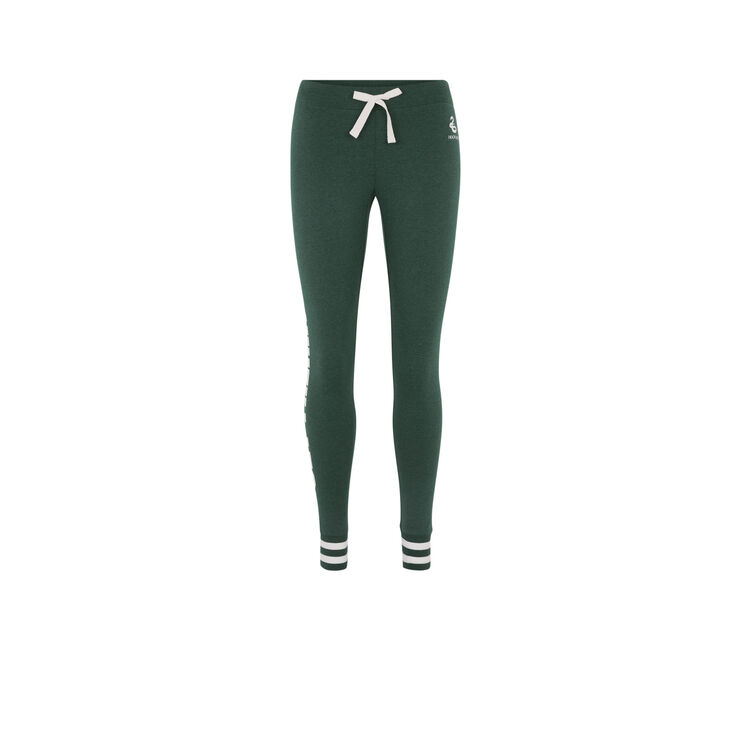 Legging en jersey à message malfoyiz vert.