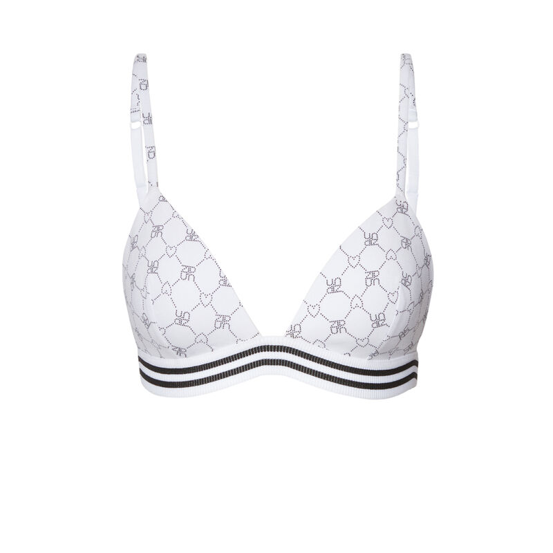 soutien-gorge sans armatures à bande élastique - blanc soutien-gorge sans armatures à bande élastique - blanc;