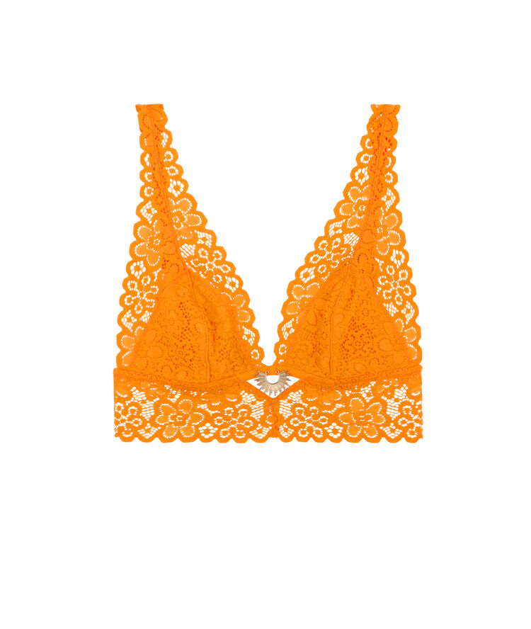 Soutien-gorge triangle sans armatures - orange orange.