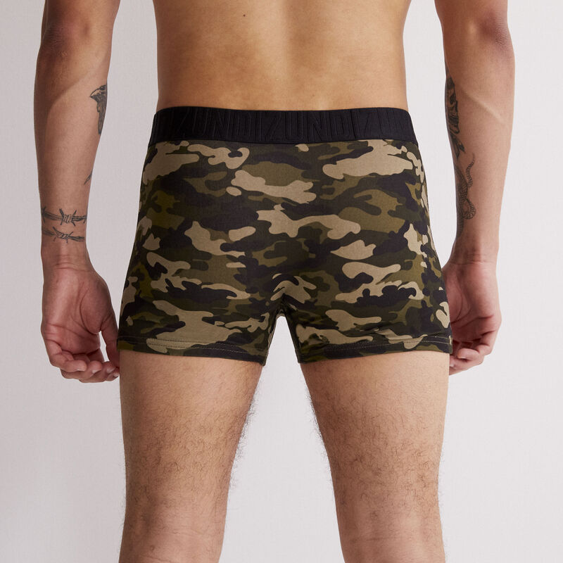Boxer imprimé camouflage - noir Boxer imprimé camouflage - noir;