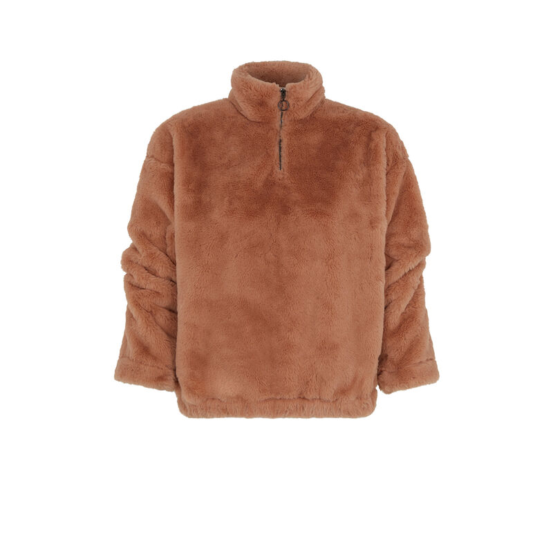 sweat en polaire - marron sweat en polaire - marron;