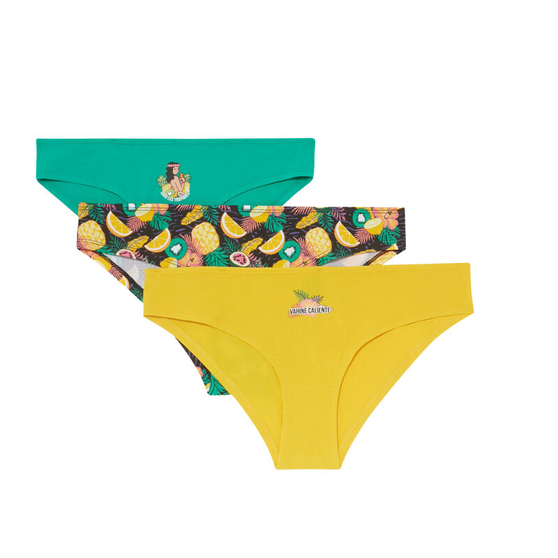 lot de 3 culotte hawaï - vert lot de 3 culotte hawaï - vert;